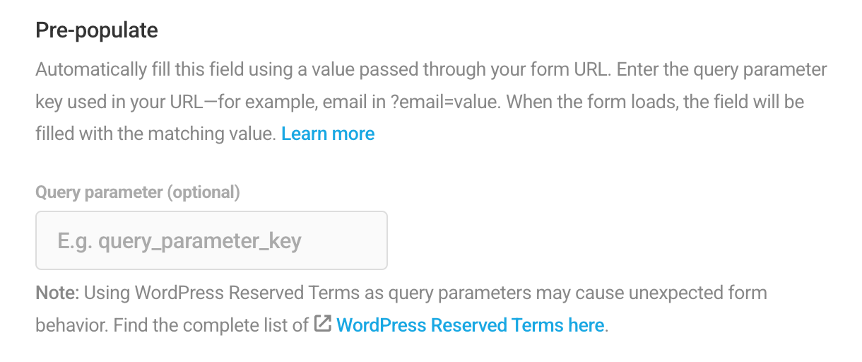 Pre-populate field value in Forminator form