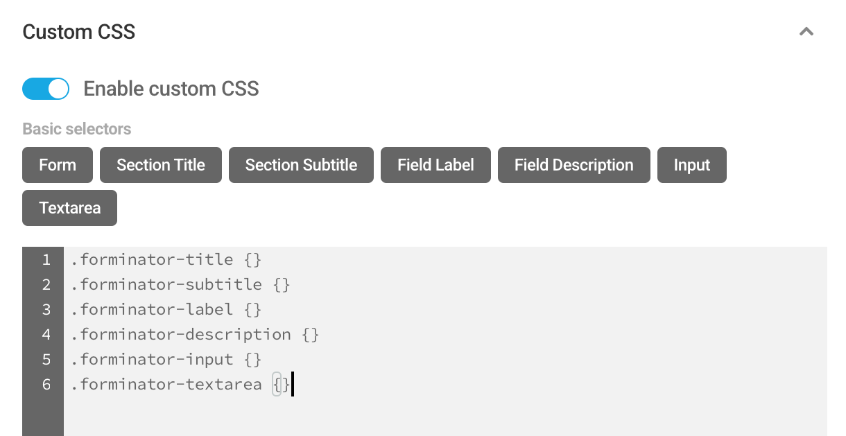 Style a Forminator form with custom CSS