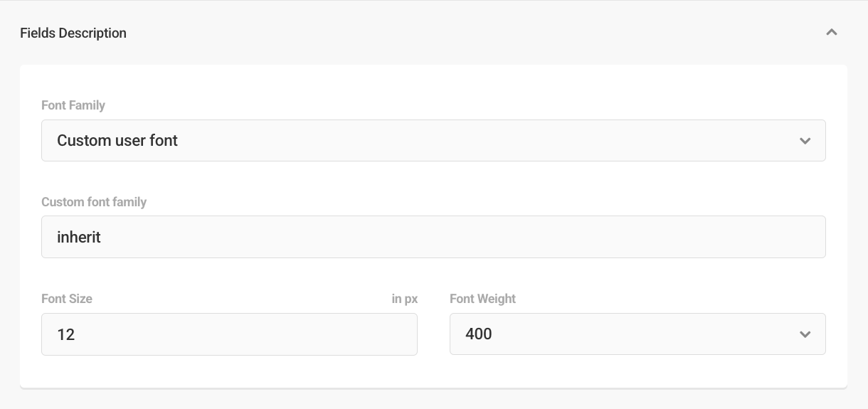 Customize fonts in Forminator forms