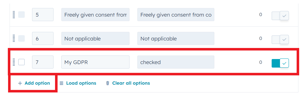 Edit property in Hubspot