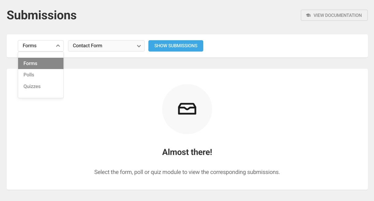 forminator submissions