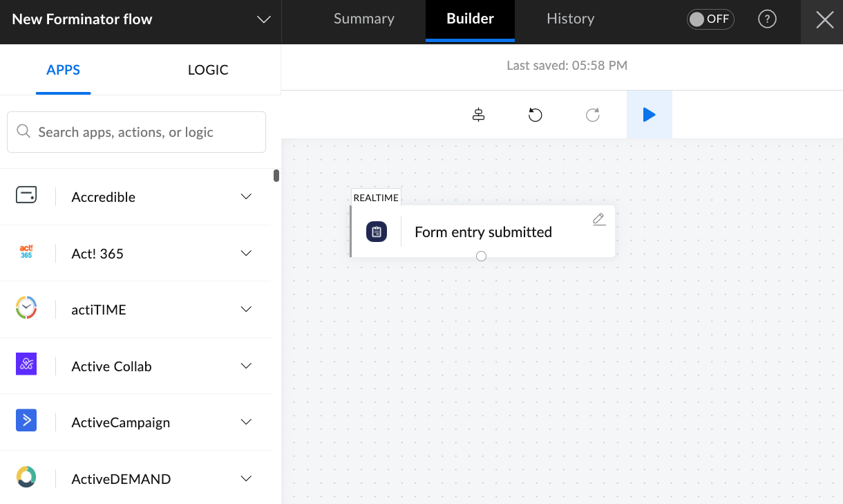 Zoho flow integration successful
