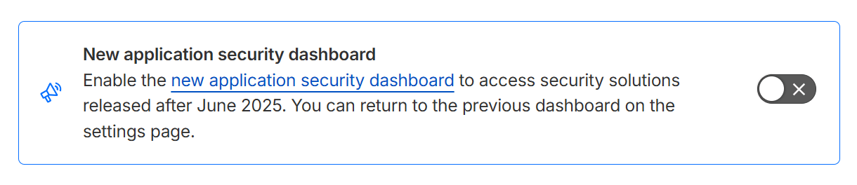 Cloudflare option to switch to new Security dashboard
