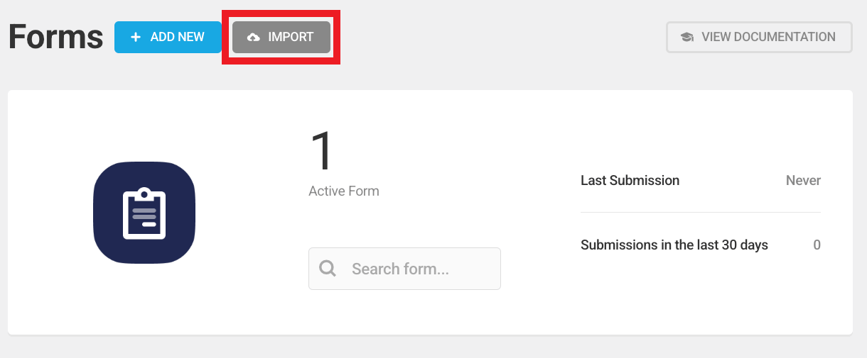 Import forms