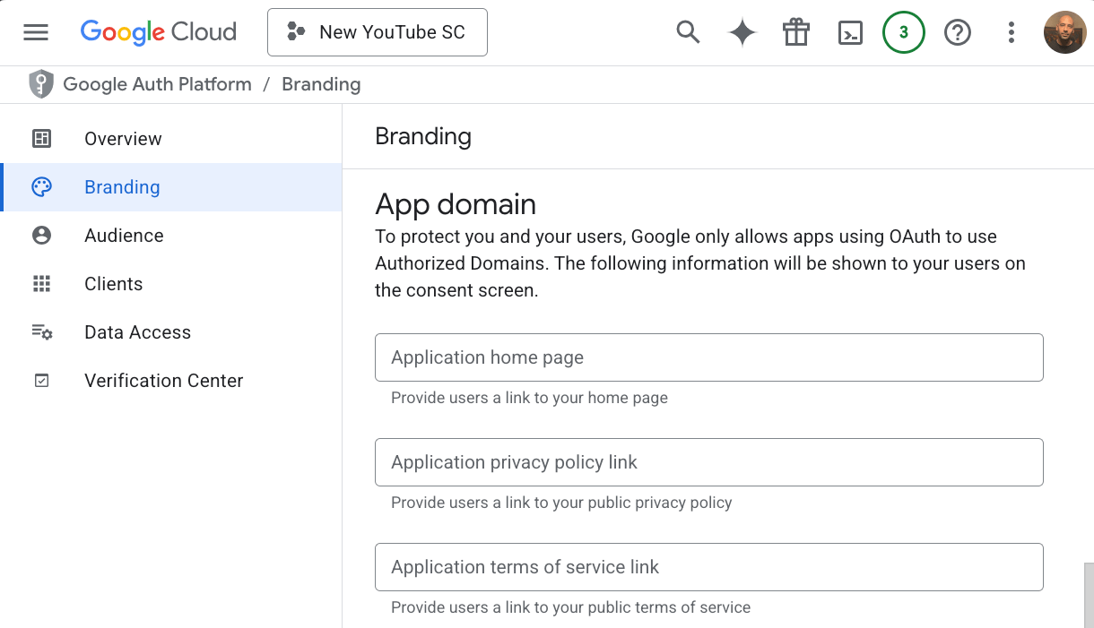 Oauth app domain
