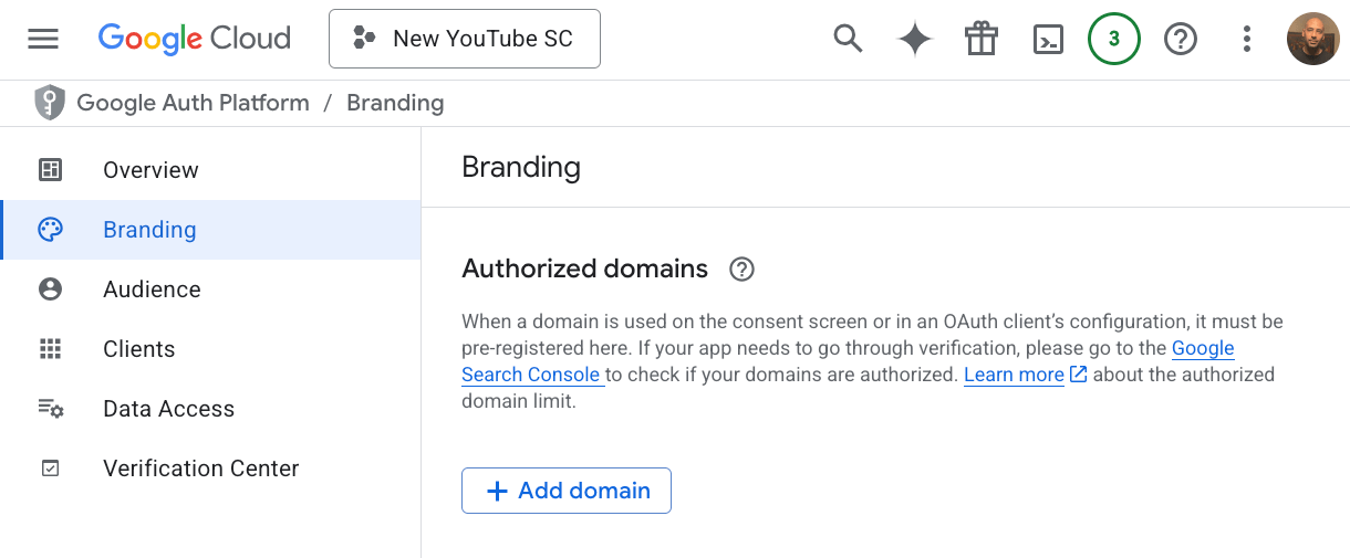 Add authorized domains