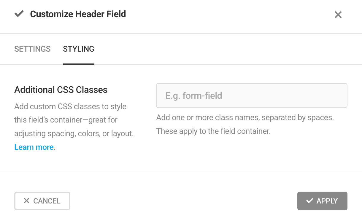 pdf header styling