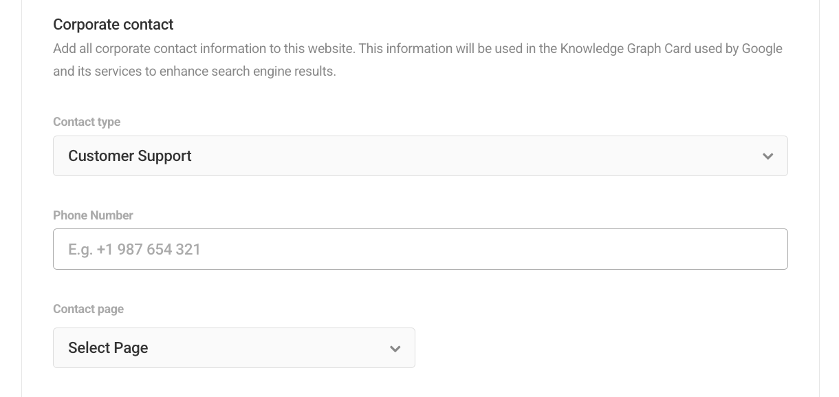 Schema organization contact