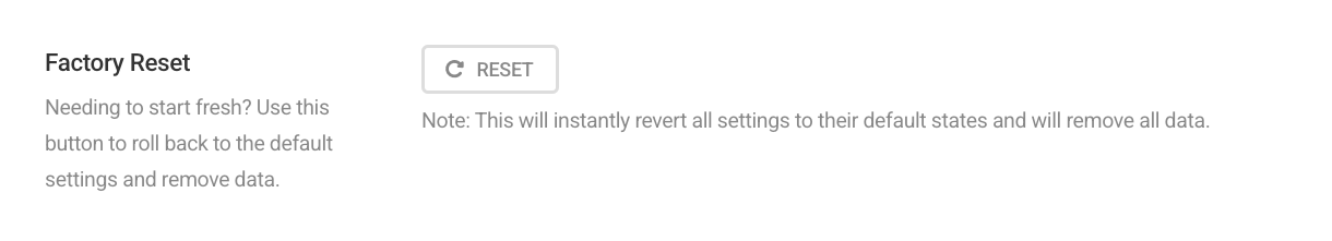 SmartCrawl reset option