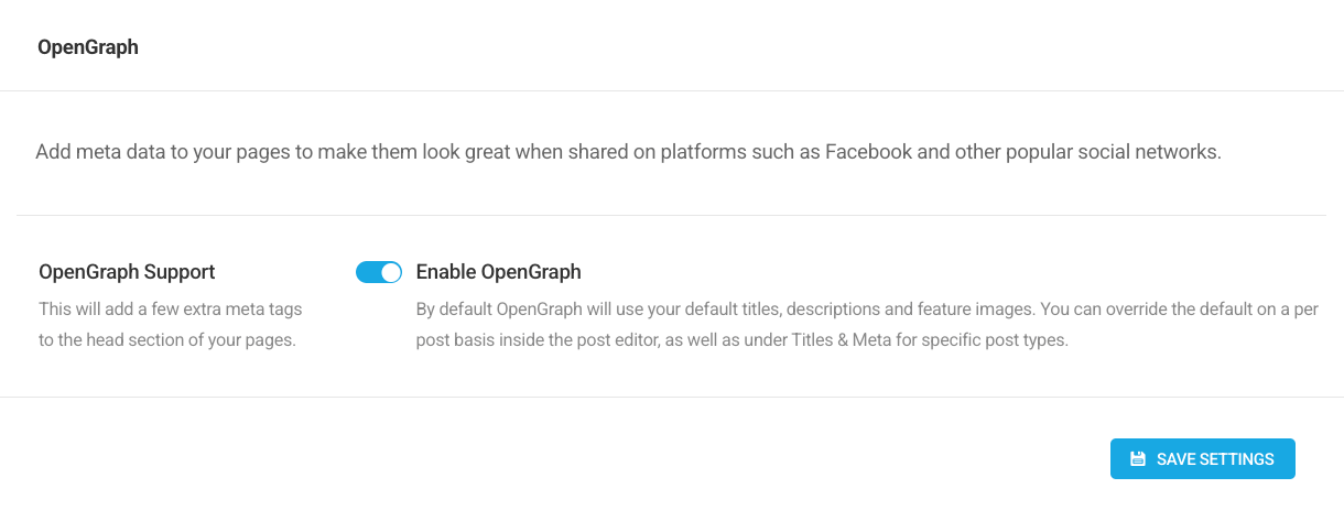 OpenGraph support in SmartCrawl