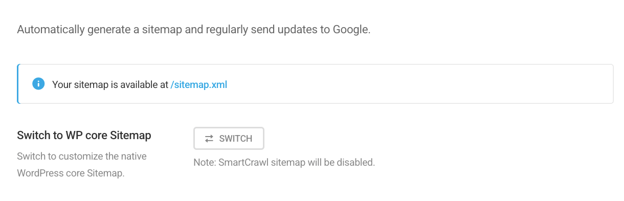 Switch to WP core button