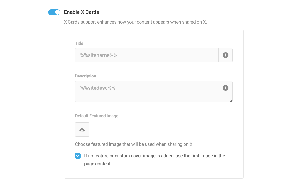 Homepage X meta settings in SmartCrawl