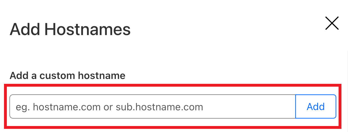 Adding your domain name