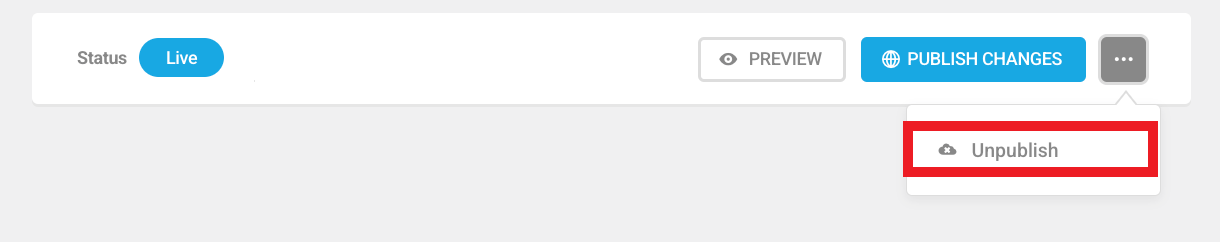 Unpublish a live form