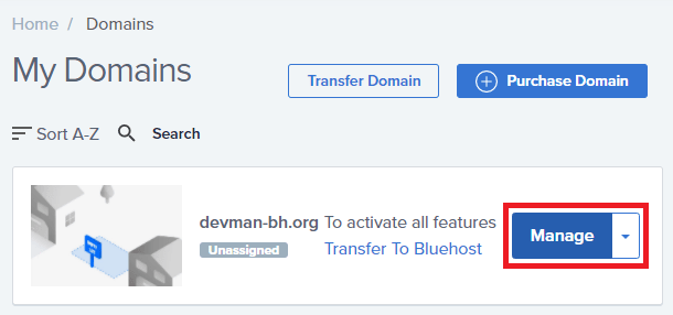 bluehost-my-domains