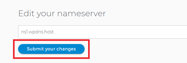 Edit nameservers at Domain.com