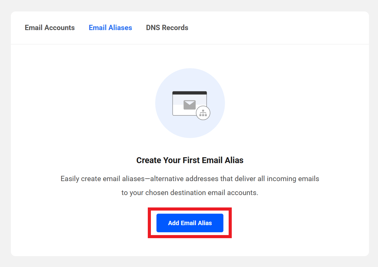 Adding email alias