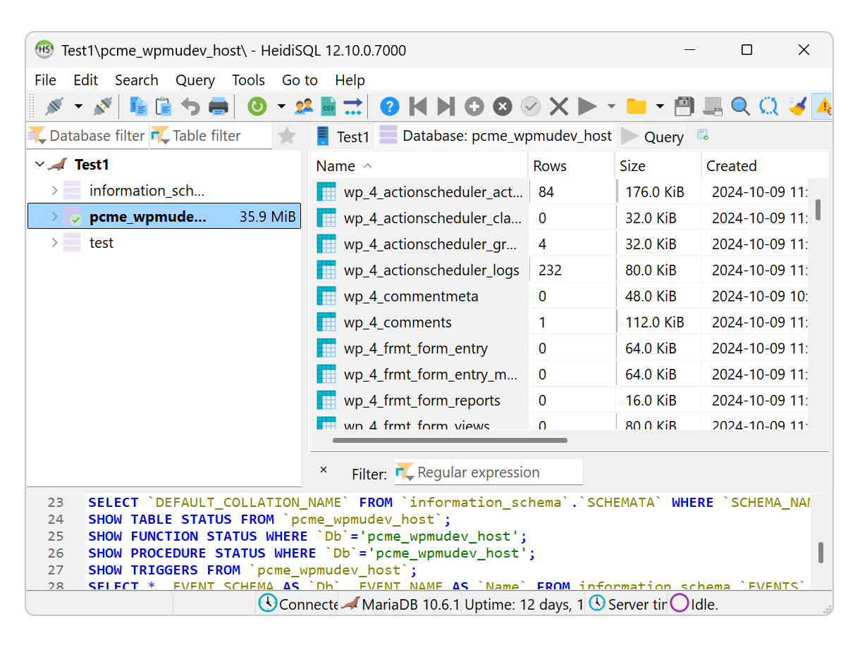 Creating an SSH tunnel with HeidiSQL