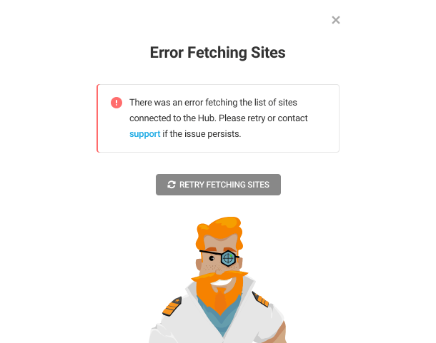 Shipper error when checking connected sites for migration