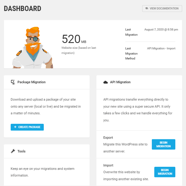 Dashboard screen in Shipper