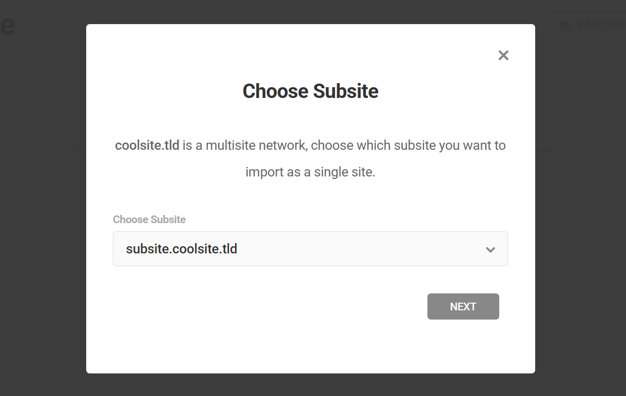 Import a subsite with Shipper migration
