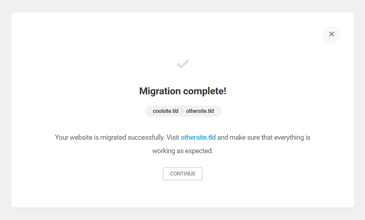 Shipper migrated completed