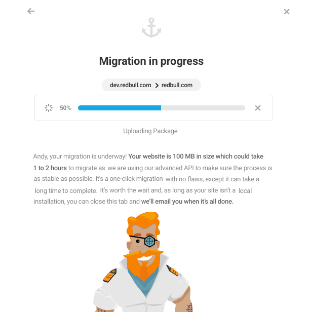 Shipper migration in progress