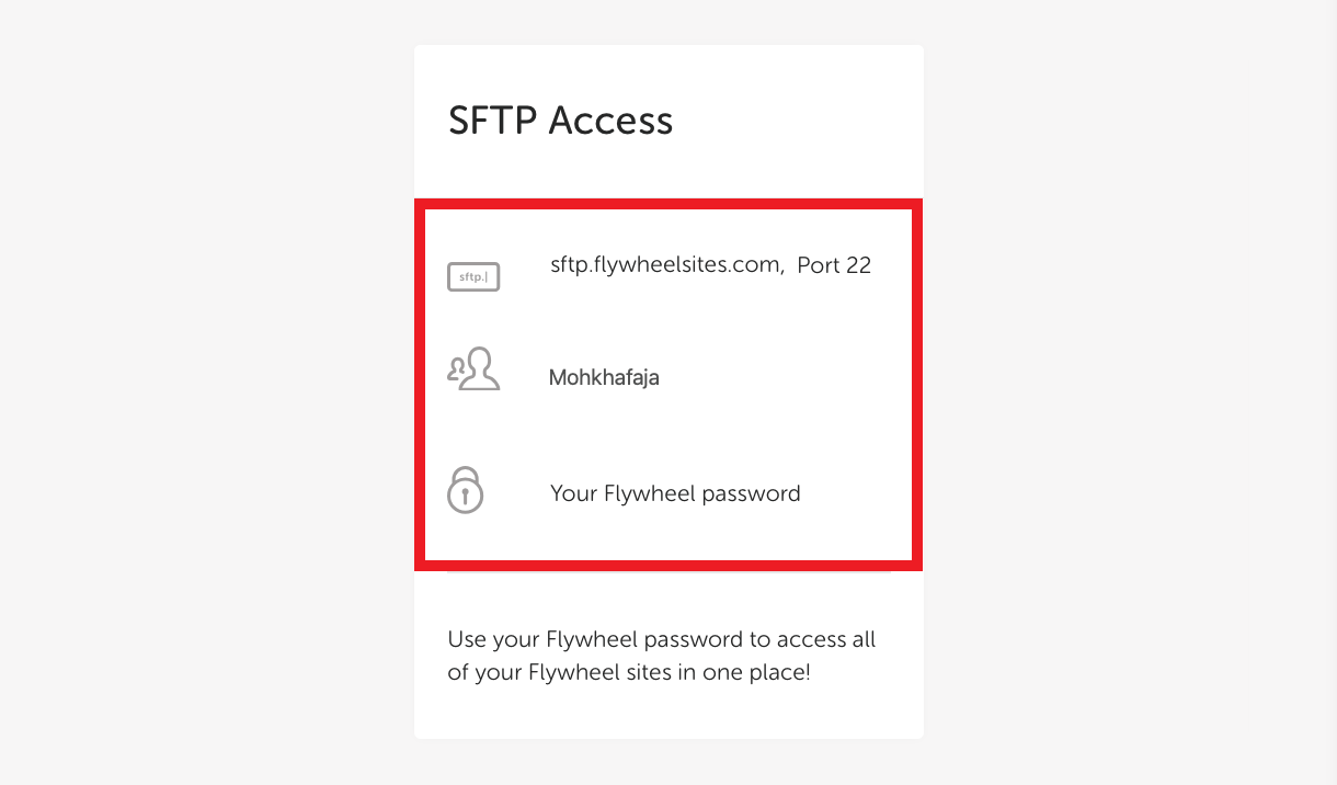 Accessing FTP accounts at Flywheel