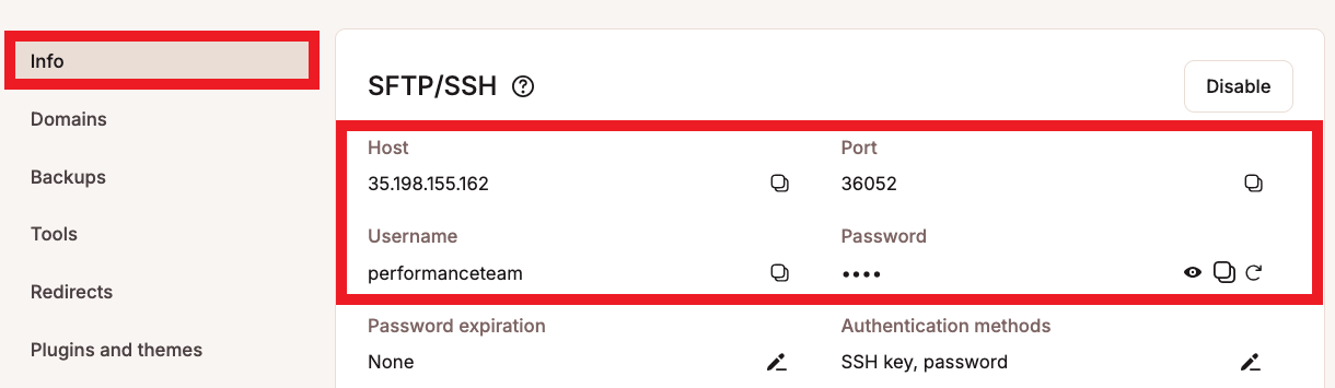 Accessing FTP accounts at Kinsta