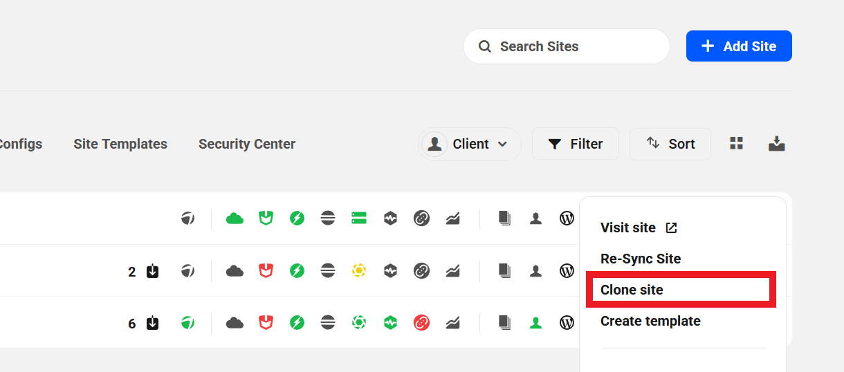 Clone a WPMU DEV hosted site