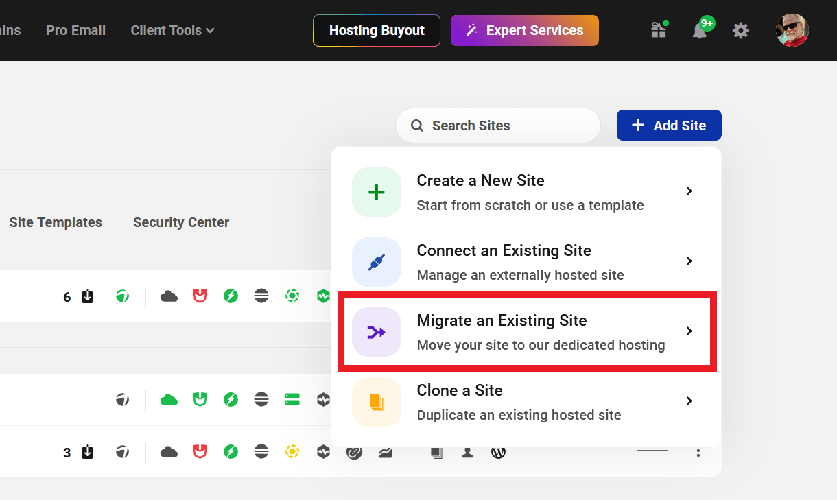 Migrate a site to WPMU DEV