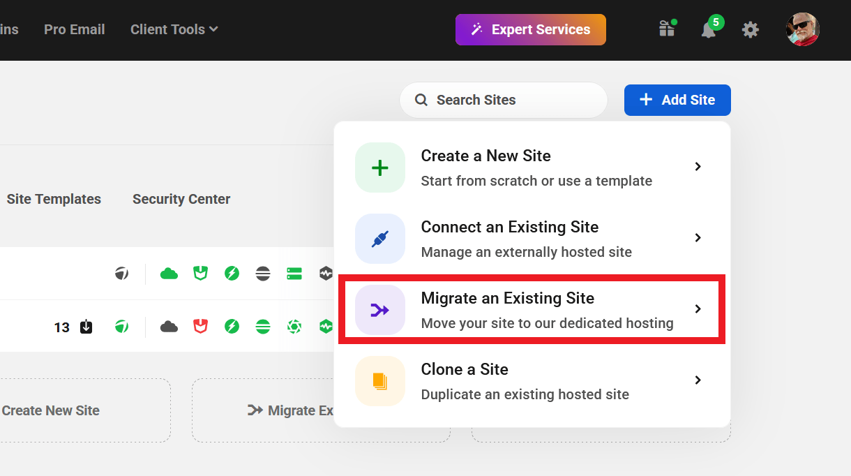 Migrate a site to WPMU DEV