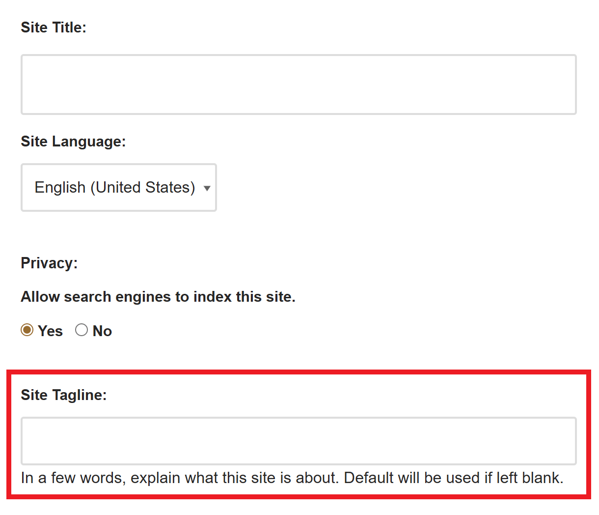 Branda blog description in signup form