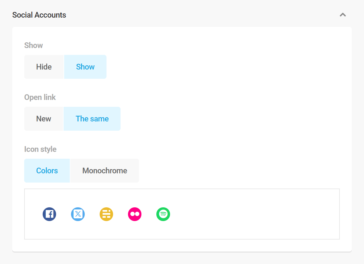 Branda DB Error Page social account design options