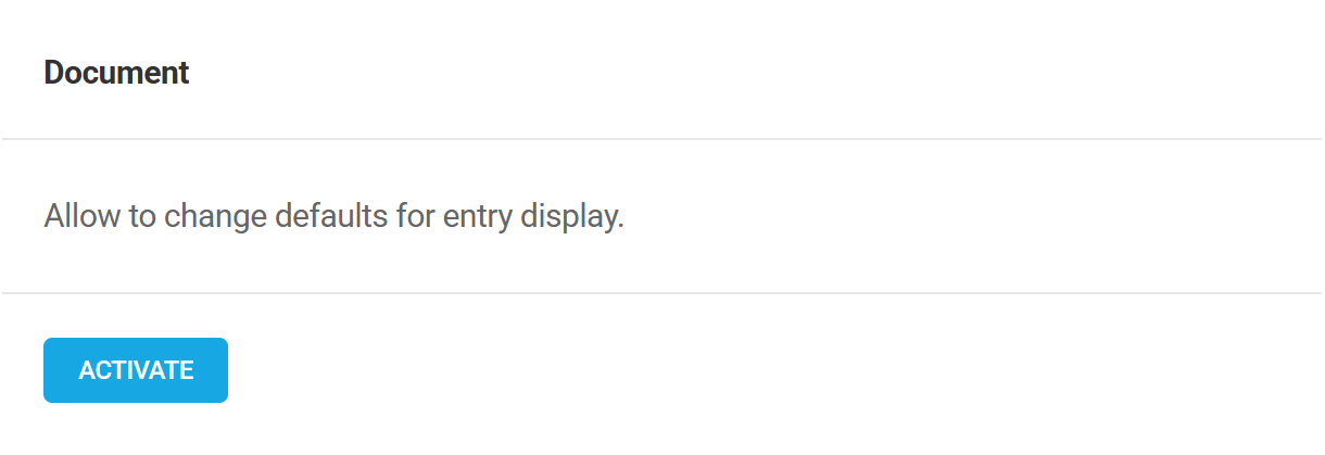 Activate Branda document module