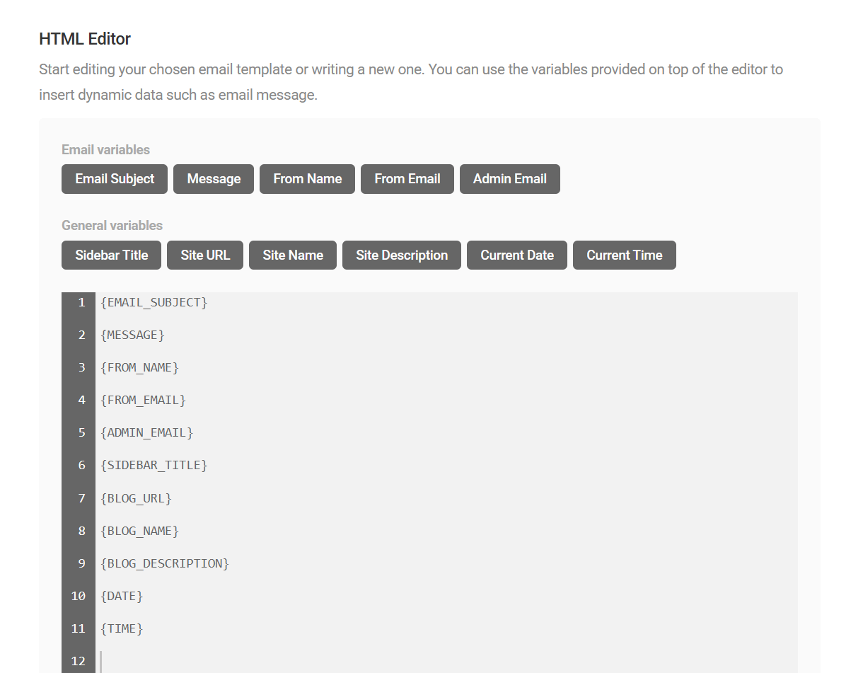 Edit a template in Branda Email Template module