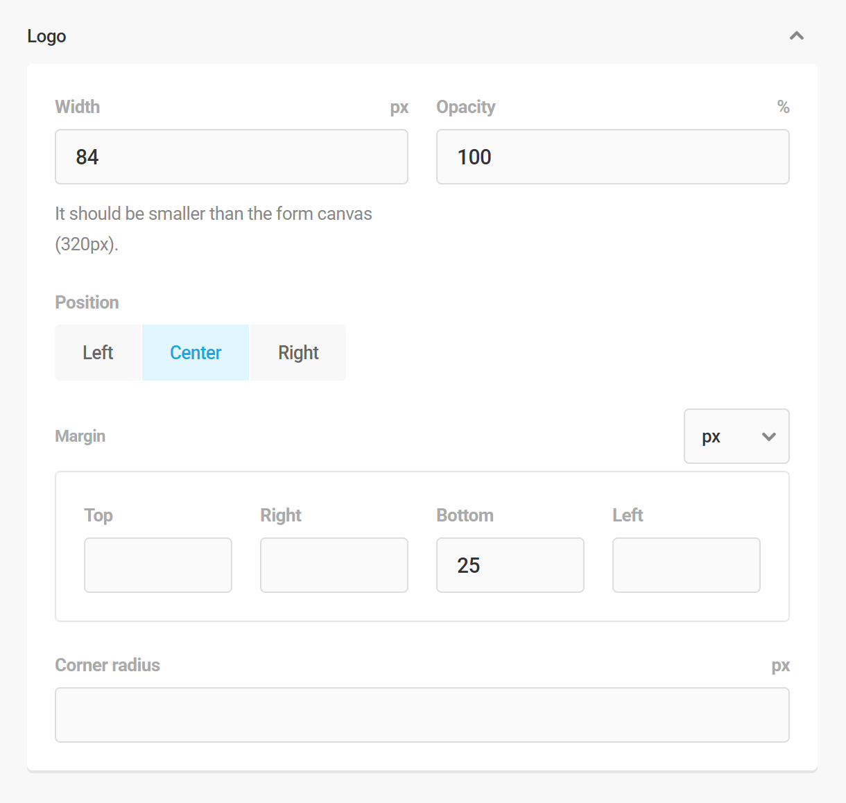 Branda login screen logo design