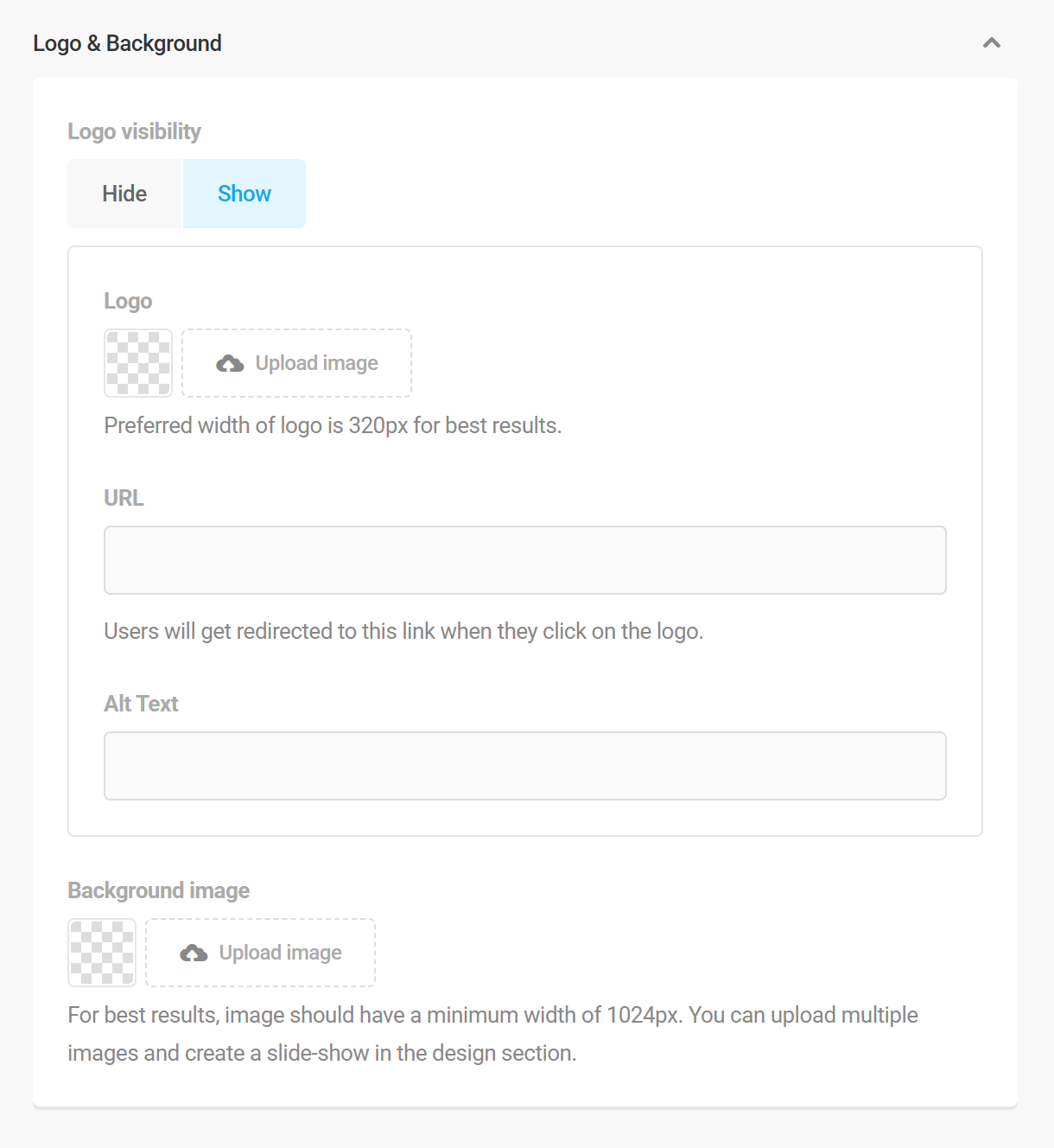 Set the login screen logo and background in Branda