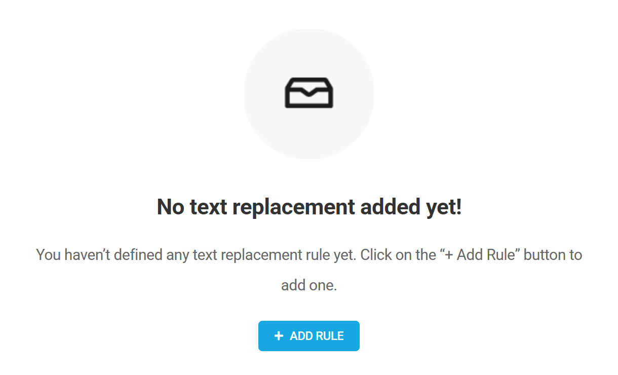 Add a new rule in Branda text replacement module