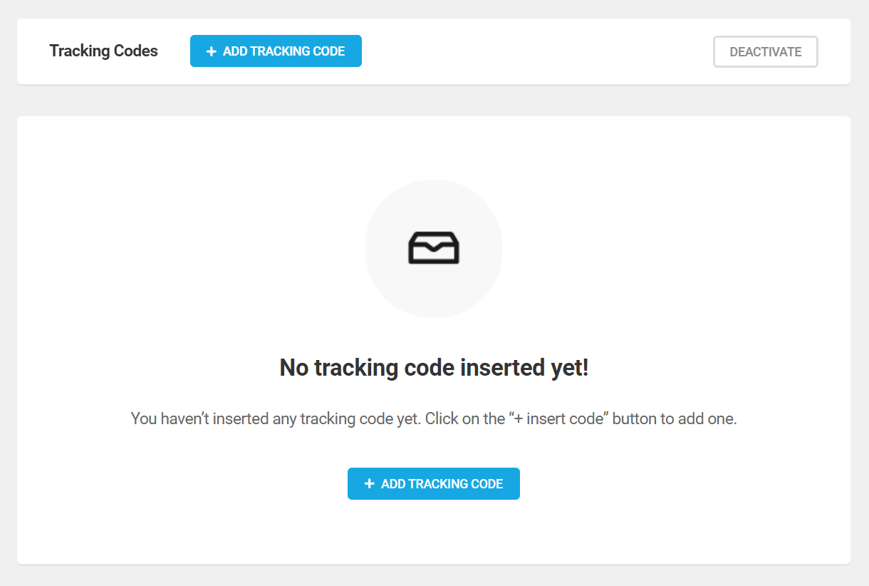 Add Tracking Codes in Branda