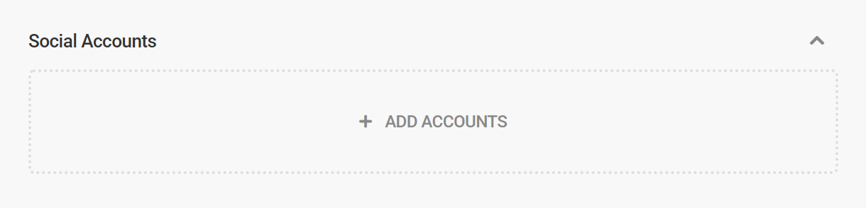 Branda website mode social account options