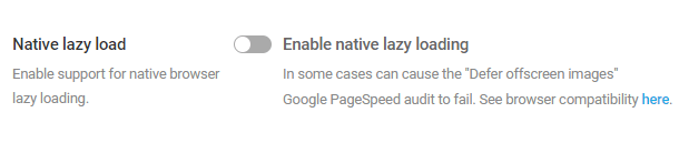 enable native lazy loading