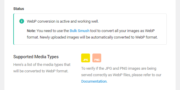 Status of Local WebP setup