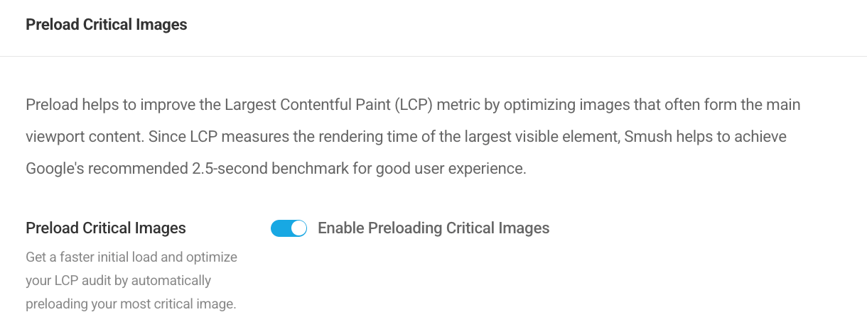 Preloading critical images