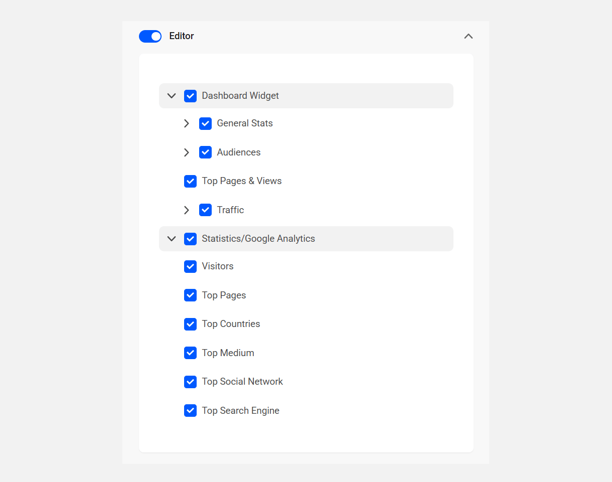 Allow user roles to view Beehive statistics