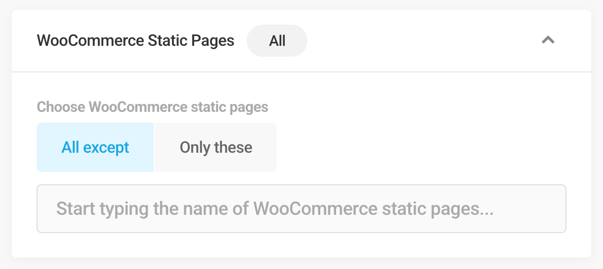 WooCommerce Static Pages visibility condition in Hustle modules