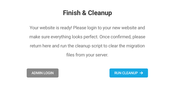 Shipper run cleanup screen