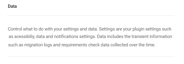 Shipper data settings