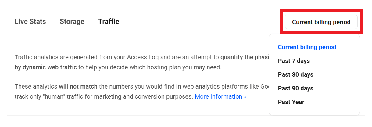 Analytics date range