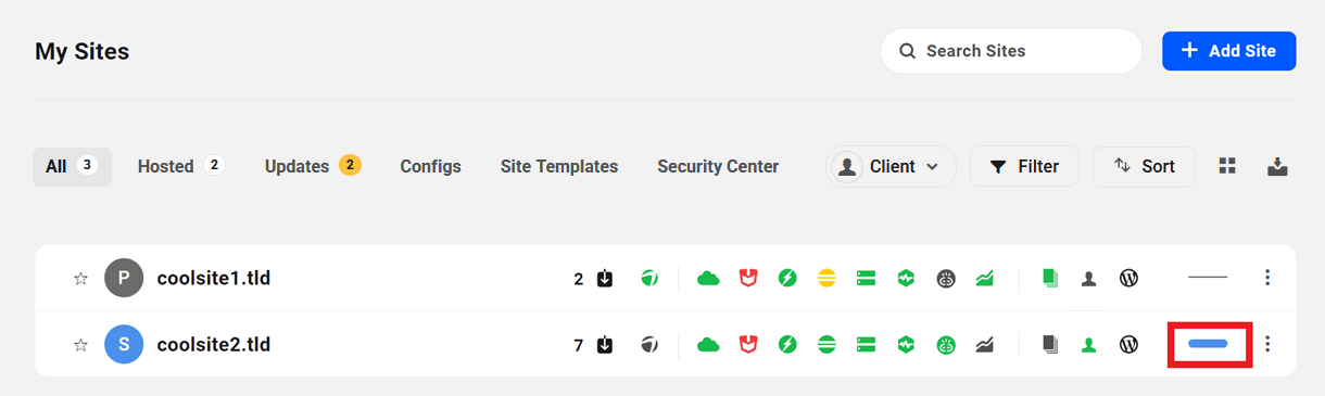 Customize site labels in The Hub